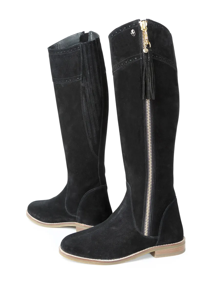 Shires Moretta Arabella Suede Boots Black